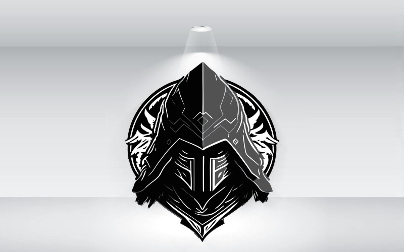 Silent Ninja Assassin Creed stílusú logó vektorfájl