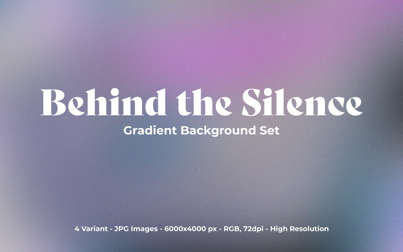 Behind the Silence Gradient Background