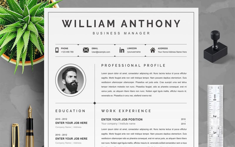 Creative Resume | Modern Resume Template | Cover Letter