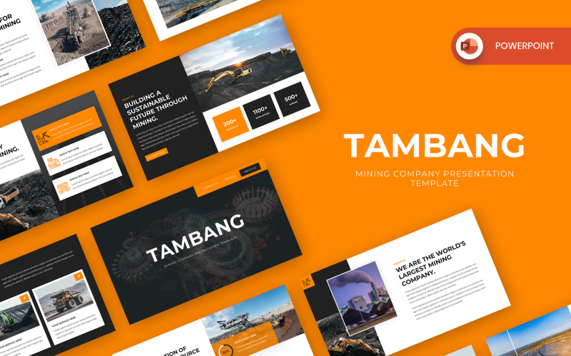 Tambang - Plantilla de PowerPoint para la industria minera