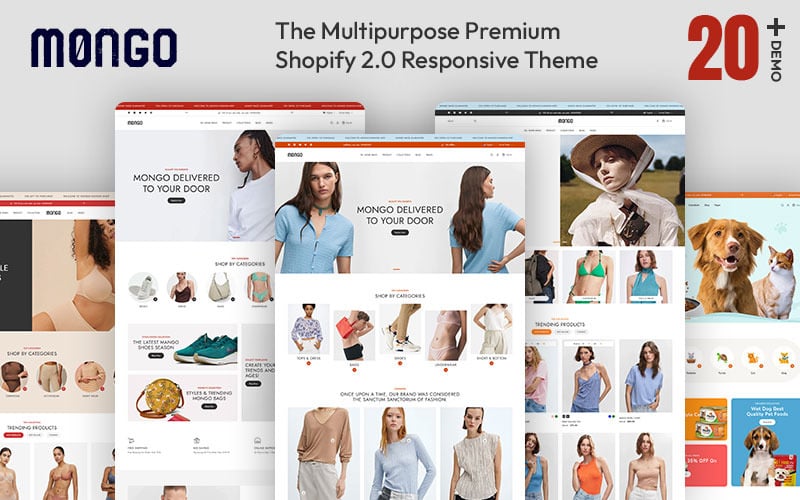 Mongo - Thème réactif Shopify 2.0 polyvalent pour la mode