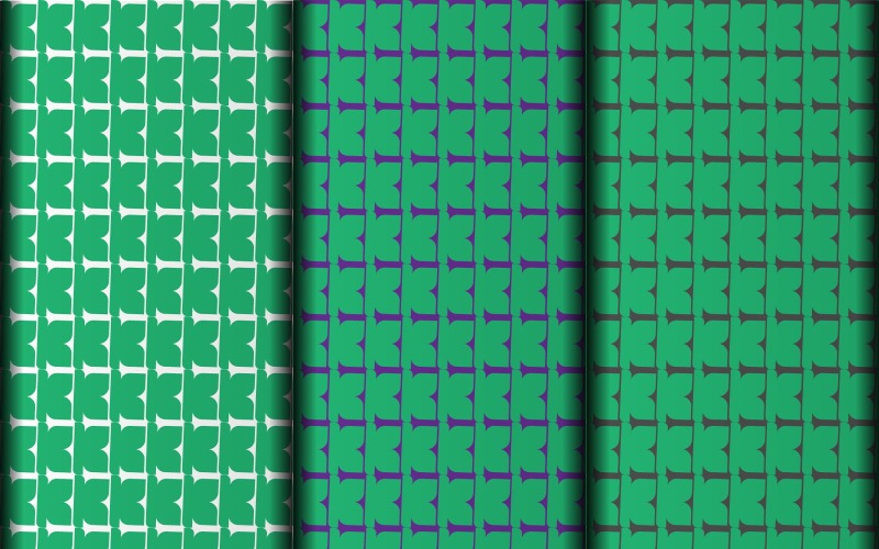 Vector set of green element design pattern