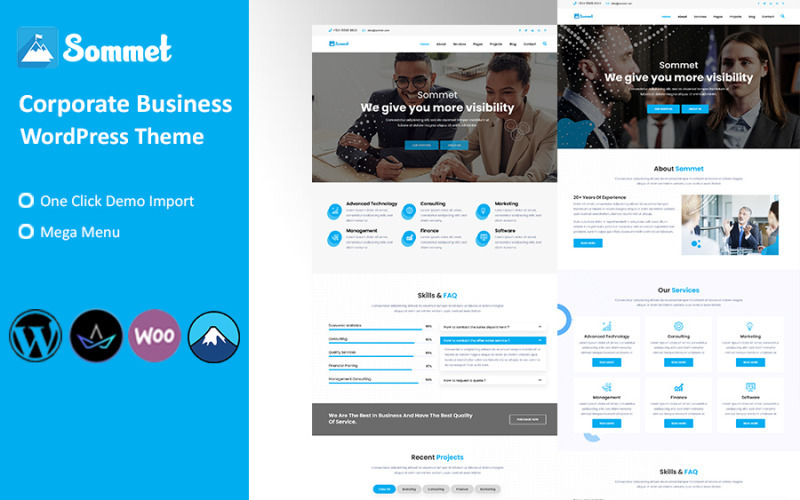 Sommet - Corporate Business WordPress-tema