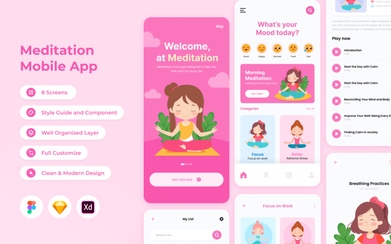 Achtsam – Meditations-App für Mobilgeräte