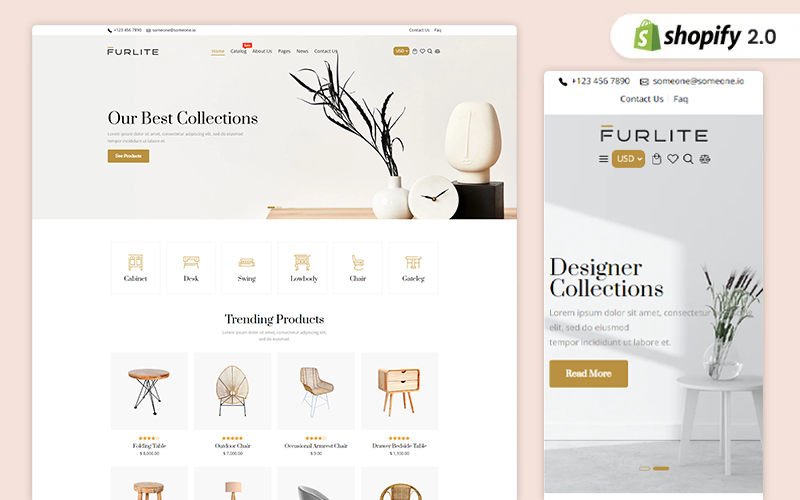 Furlite – Shopify-Theme für Möbelgeschäfte