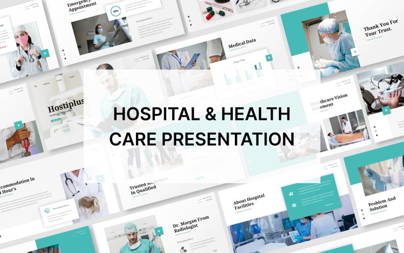 Hostiplus - Modèle de présentation Powerpoint pour les hôpitaux et les soins de santé