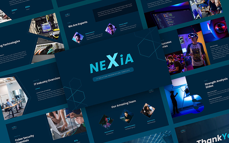 Nexia – PowerPoint-Vorlage für IT-Lösungen