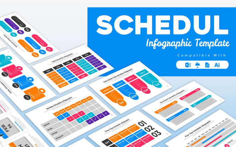 Plan de lay-out van de infographic-sjabloon