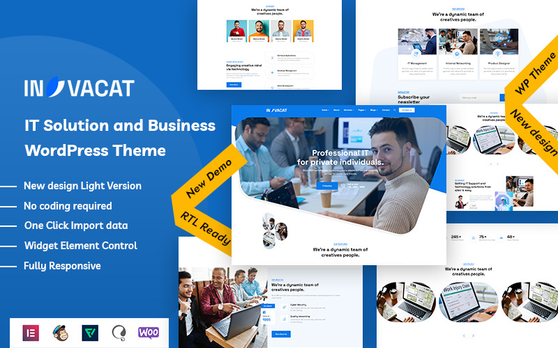 Invacat - IT řešení a obchodní téma WordPress