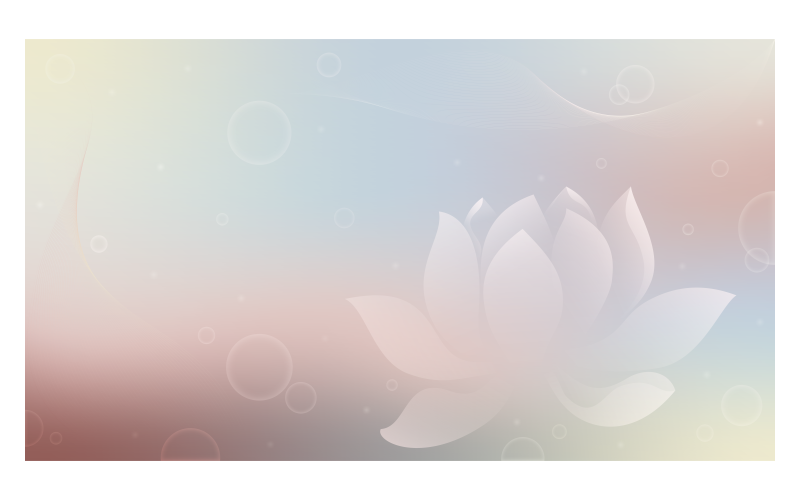 Pastel Achtergrond Afbeelding 14400x8100px Met Lotus En Bubbels
