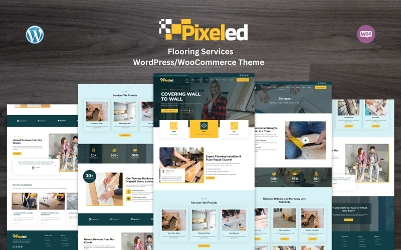 Pixeled - Flooring Services Woocommerce Theme