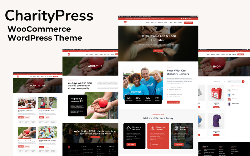 CharityPress: WordPress WooCommerce主题的慈善和非营利组织