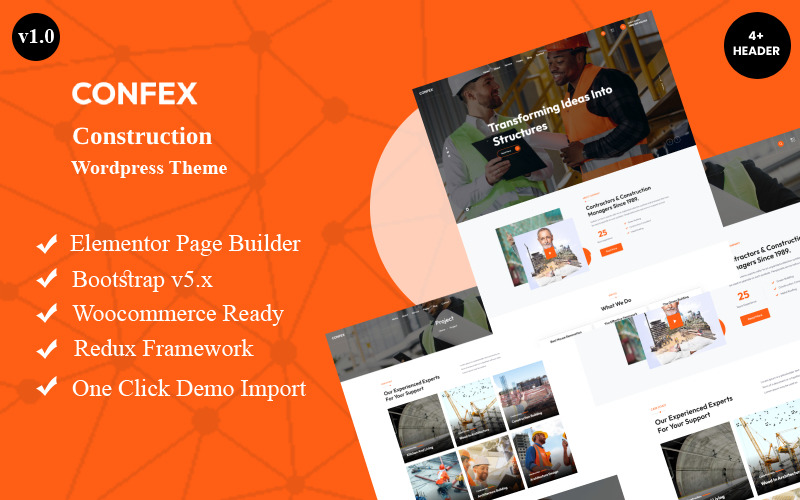 Confex - Thème Wordpress de construction