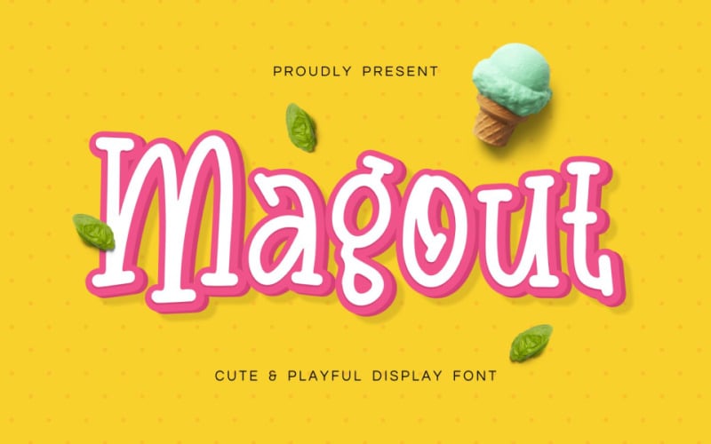Magout可爱字体设计