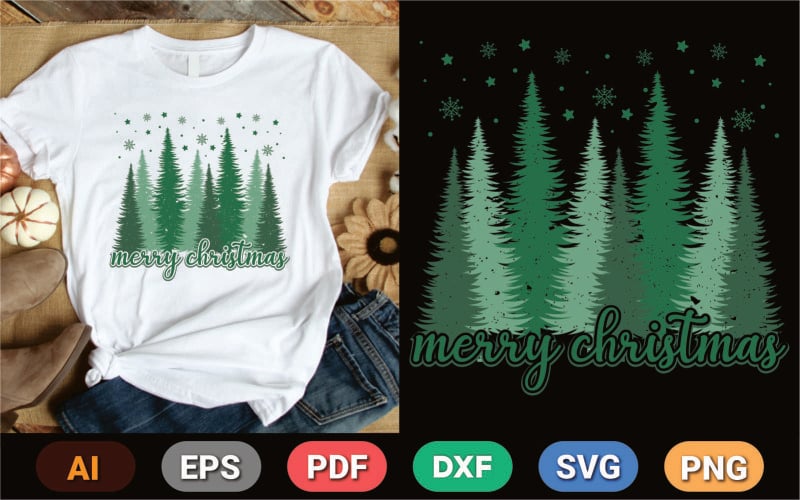 Frohe Weihnachten-T-Shirt-Design