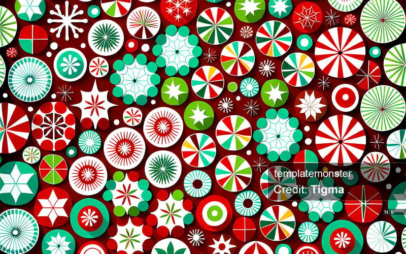 Festliches Weihnachtsmuster Digitaler Download