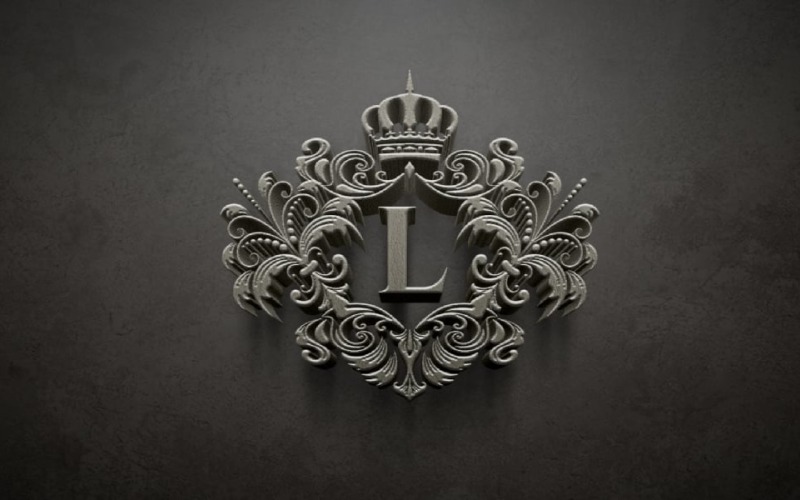 Роскошный логотип Royal Letter L