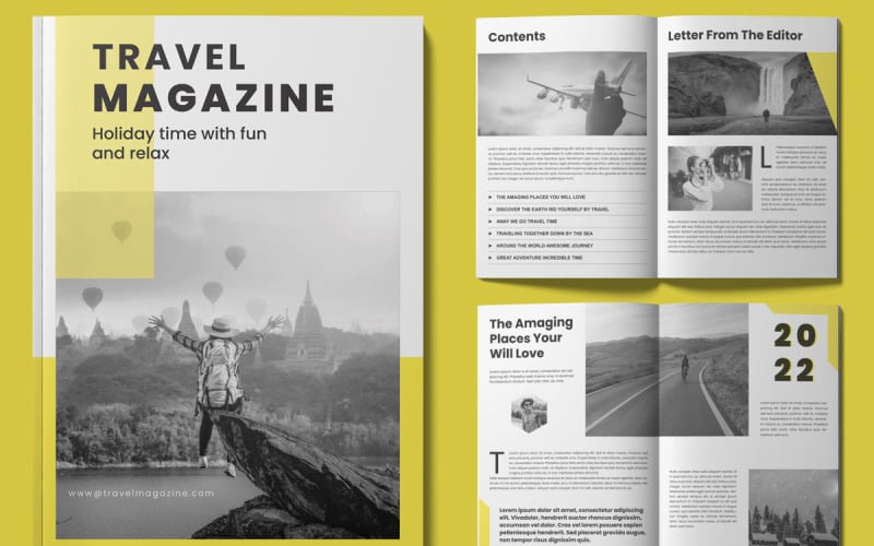 Travel Magazine Design Template