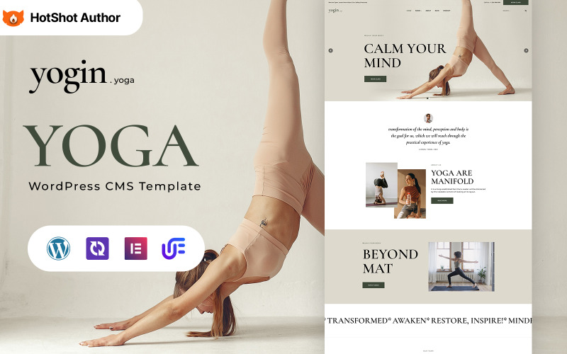 Yogin - Tema Elementor de WordPress para yoga y ejercicio