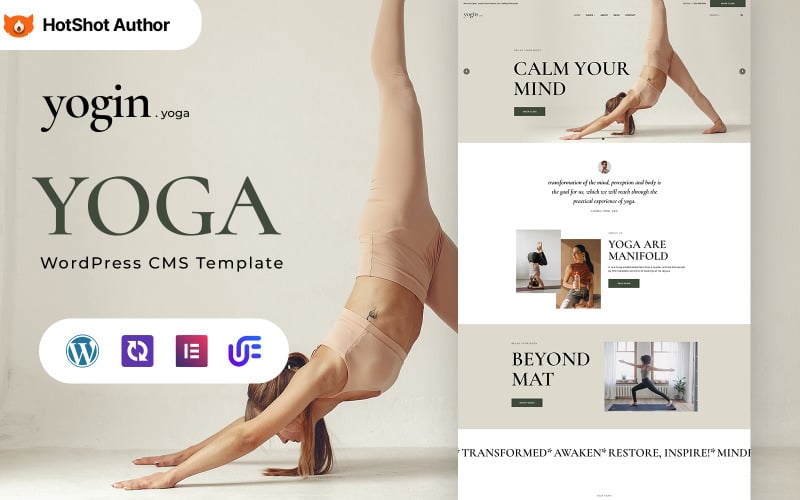 Yogin — тема WordPress Elementor для йоги и упражнений