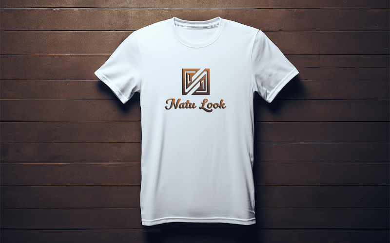 Maqueta de logo de camiseta blanca