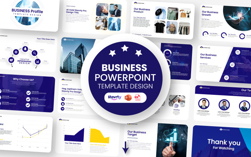 Premium İş şablonları PowerPoint Sunumu | Stavrty
