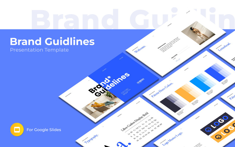 Vorlage für Markenrichtlinien, Google Slides-Layout
