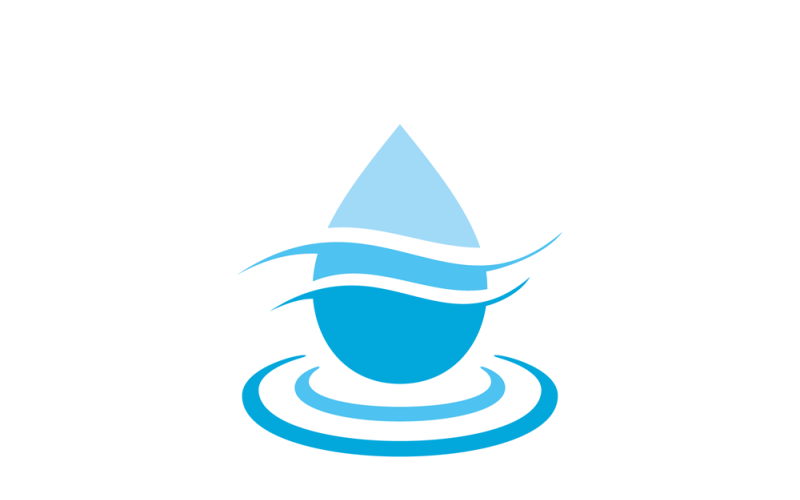 Modello di logo del filtro dell'acqua