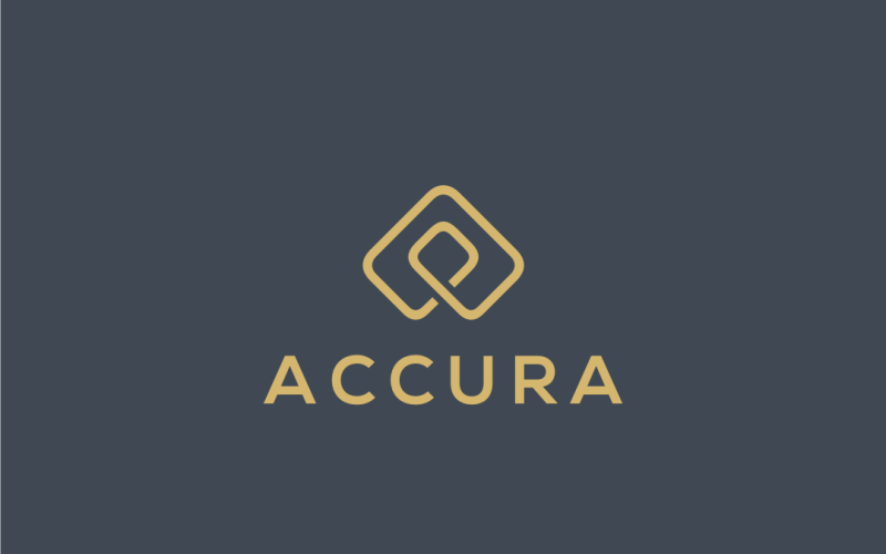 Accura-Buchstabe A-Logo-Vorlage