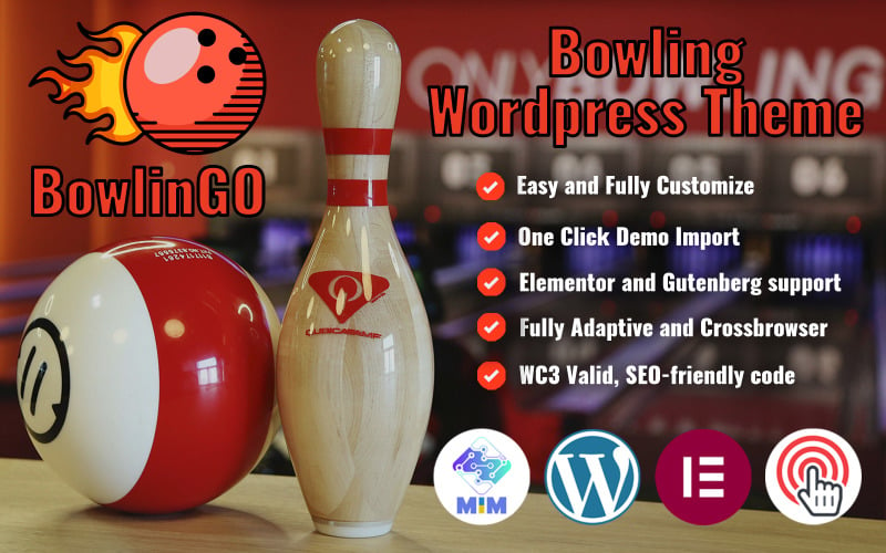 BowlinGO - 保龄球 WordPress 主题