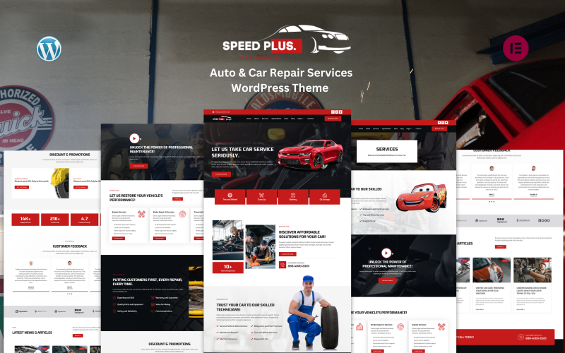 Speed Plus - 汽车和汽车维修服务 WordPress 主题