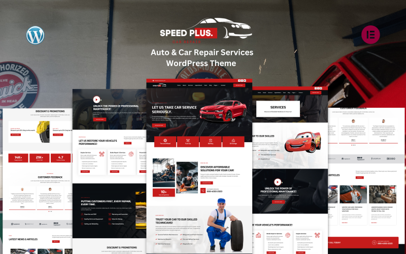 Speed Plus - WordPress主题的汽车和汽车维修服务