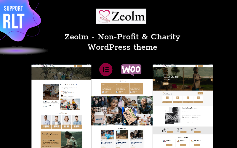 Zeolm - Tema de WordPress para organizaciones benéficas y sin fines de lucro