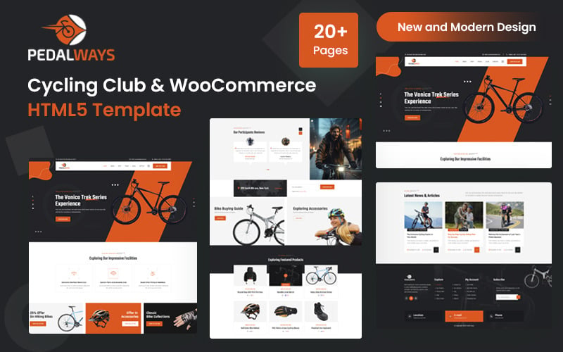 Pedalways – Cykling & Shop Responsiv HTML-mall