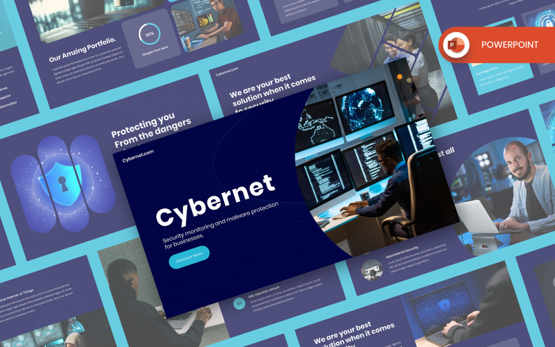 Cybernet - Шаблон PowerPoint для кібербезпеки