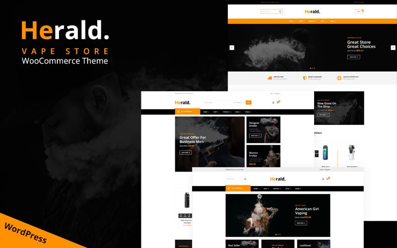 Herald - Tema WooCommerce para tienda de vapeo