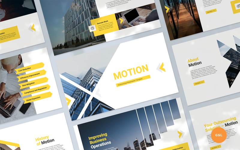 Motion - Outsourcing Presentation Keynote Template