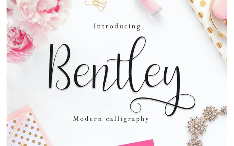 Bentley Script Font - Bentley Script Font
