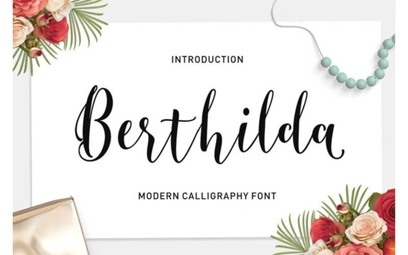 Berthilda Script Font - Berthilda Script Font