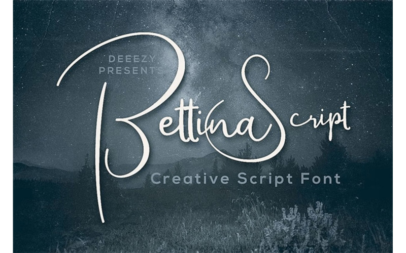Bettina Script Font - Bettina Script Font