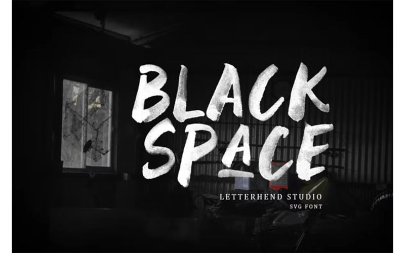 Black Space SVG Font - Black Space SVG Font