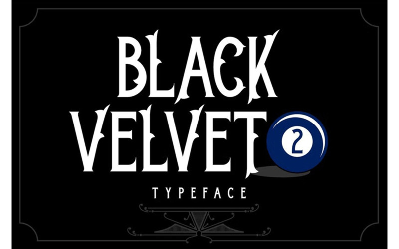 Black Velvet 2 Font - Black Velvet 2 Font