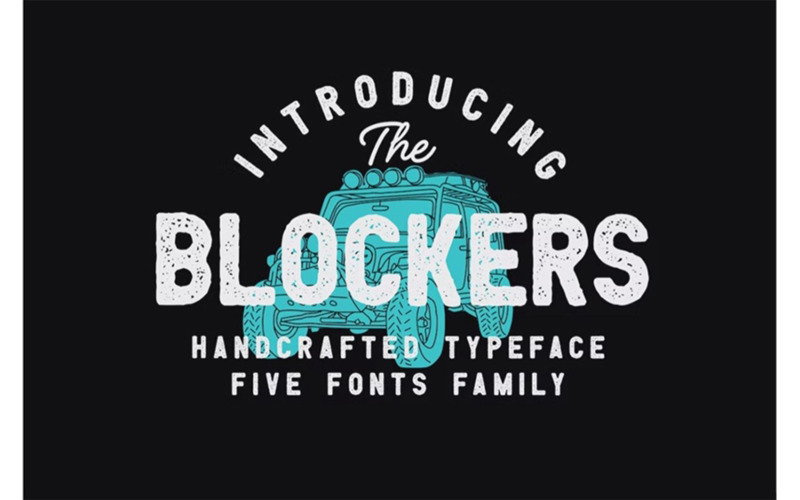 Blockers 5 Font Family - Blockers 5 Font Family