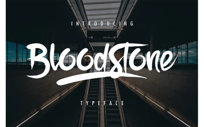 BloodStone Typeface Font - BloodStone Typeface Font
