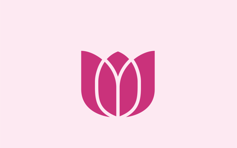 Tulpenblumen-Vektor-Logo-Design-Vorlage