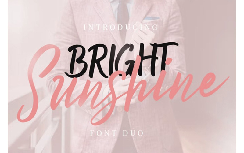 Bright Sunshine Branding Signature Font Duo