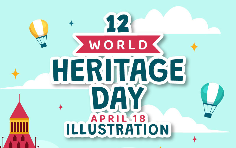 12 Illustratie van de Werelderfgoeddag