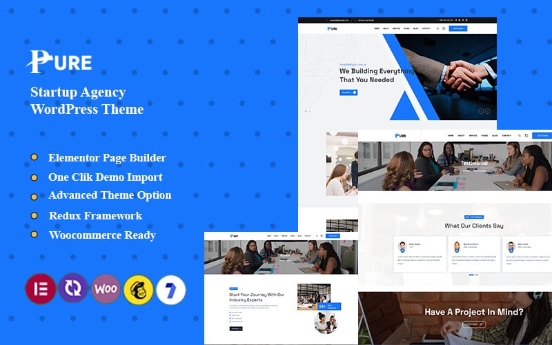 Pure - Startup Wordpress Téma