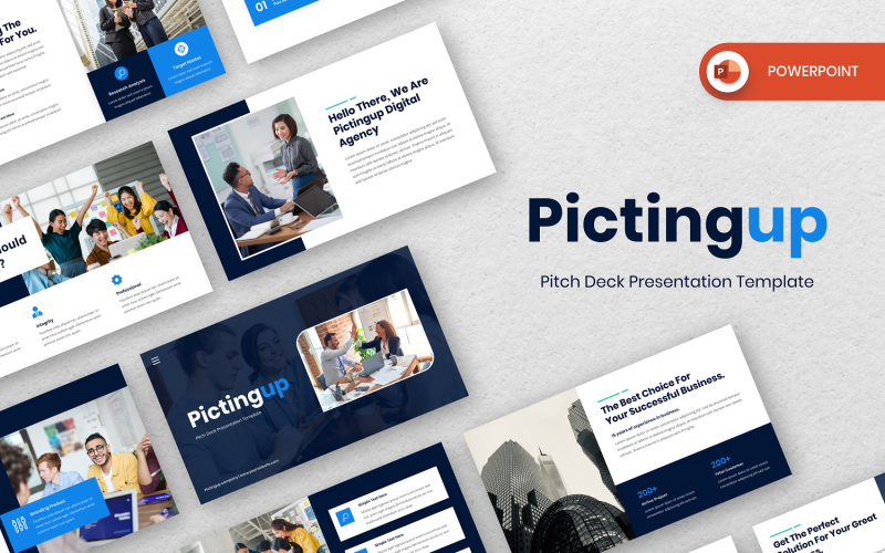 Pictingup - pitch - deck PowerPoint模板