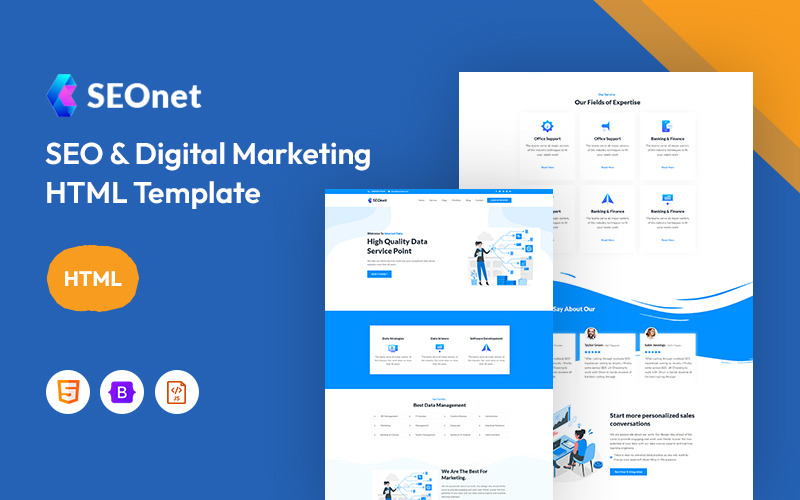 Seonet – SEO és digitális marketing webhelysablon